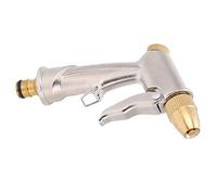 Garden Hose Nozzle Brass Metal Sprayer Nozzle High Pressure Spray Gun 360° Rotaing Water Adjustmen for Car Washing, Pet Showering, Gardening, Floor Cleaning