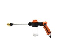 Garden Hose Nozzle - Heavy Duty Adjustable Spray for Outdoor Use | Aluminum Alloy Handheld Nozzle with Multiple Patterns Powerful Water Flow for Car Washing Watering Plants Cleaning Gardening Lawn