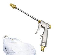Garden Hose Nozzle, Outdoor Cleaning Spray Tool, High Pressure Garden Hose Nozzle, Adjustable High Pressure Metal Spray Gu-n, Leak Proof Sprays Nozzles For Yard Work, Car Washing, Cleaning Work