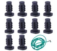 Garden Hose Plug - 8mm Water Pipe Stop, 10pcs Durable Hose End Caps For Watering | Drip Irrigation Accessories For Garden, Farm, Greenhouse, Patio, Yard, Planting, Car Washing