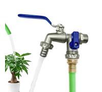 Garden Hose Spigot - Anti Freeze Outdoor Faucet, Two Way Water Tap with Durable Brass Valve Splitter Connector with Smooth Flow Control Lawn Yard Water Outlet for Irrigation Washing Gardening Use