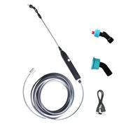 Garden Hose Sprayer, Wand Nozzle Tool, Rechargeable Electric Handle with Multiple Settings, Adjustable Watering Device for Lawn Yard Grass Vegetables Flowers Fertilizing Tasks, 112.2x0.79x0.79 Inches