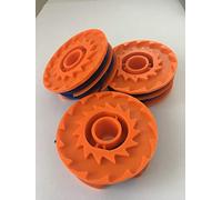 Garden Machinery Spares Paquete de 3 bobinas y línea para recortadora Argos McGregor MET6032 MET4530 MET3525