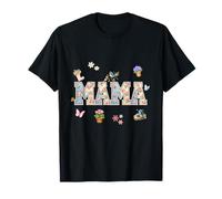 Garden Mama Floral Gardening Mom Plant Lover Mothers Day Camiseta