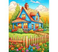 Garden Memories - 500 pages talking about gardens houses and flowers coloring book for kids and adults.: Brighten your day with flowers, homes, and gardens.