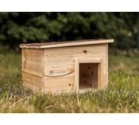 Garden Mile, casa de erizos y Refugio de hibernación, de Madera Resistente, a Prueba de Depredadores, estación de alimentación de hábitat al Aire Libre y Cubierta de Techo de Fieltro para el hogar