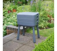 Garden Mile Compostador de lombrices de 3 bandejas, contenedor de compostaje de gusanos al aire libre, kit completo de compostador de gusanos grandes para reciclar residuos de alimentos, composta de