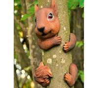 Garden Mile® - Decoración para árbol de jardín, elemento decorativo con diseño de animal agarrado a un árbol, esculturas para jardín, decoración del hogar