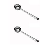 Garden Of Arts Cucharón profundo de acero inoxidable | Cucharón de sopa/leche/karchi | Cuchara de cocina y servir para cocina (paquete de 2, cucharón profundo)