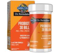 Garden of Life Dr. Formulated Once Daily 3 en 1 Probióticos completos, prebióticos y postbióticos - Suplemento pre+ PRO + postestbiótico para la salud digestiva e inmunológica de adultos, 30 mil
