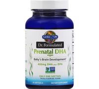 garden of life - dr. formulated vegan prenatal dha - 30 cápsulas blandas