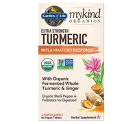 garden of life - mykind cúrcuma extra fuerte - 60 comprimidos veganos