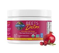 Garden of Life Organic Beet Root Powder with Antioxidants, Vitamin C, Probiotics & Apple Cider Vinegar for Digestive & Liver Health - Beets Detox - Vegan, Non GMO, Cranberry Pomegranate, 30 Servings