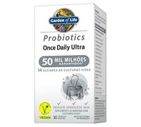 Garden of Life Probióticos 50 Mil Millones UFC - 14 Cepas - 30 Cápsulas - Complemento con Bifidobacterium y Lactobacillus - Sin Refrigeración - Once Daily Ultra