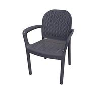 Garden of Life Sillón Confort apilable. Homologado para Uso público. Color Antracita