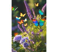 Garden of Pride: Rainbow Butterflies & Blooms Notebook: LGBTQ floral pride journal 6x9 inch