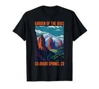 Garden of The Gods Colorado Springs CO USA Diseño Envejecido Camiseta gráfica económica