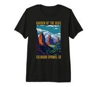 Garden of The Gods Colorado Springs CO USA Diseño Envejecido Camiseta Premium