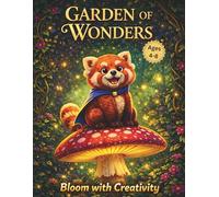 Garden of Wonders: Bloom with Creativity: 50 Magical Forest & Nature Coloring Pages for Kids Ages 4-8 - Cute Red Pandas, Giant Mushrooms, Fairy Lights, and Floral Fun (Spring Activity Book)