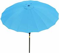 Garden Parasol Paraguas al Aire Libre 2.6m Ciudades Redondos de la inclinación del jardín del jardín del Patio Grande sombrilla de Sol de la Sombra del Sol Abre y Cierra el Dosel fácil y Suave jardín