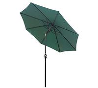 Garden Parasol Patio Umbrella Market 9 pies Parasol de jardín al Aire Libre con Tilt y manivelas al Aire Libre para Patio, ventilación, sin Base, Resistencia a Las duchas, un Centro de Marketing para