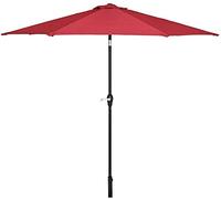 Garden Parasol Umbrella 2.7m Waterproof Tilting S with Crank Handle 9FT Collapsible Beach Umbrella Parasol Outdo