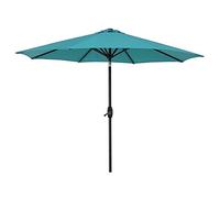 Garden Parasol Umbrella, 9ft / 270cm Patio Garden Table Umbrella w/Tilt Adjustment, Perfect for Outdoor, Beach Commercial Event Market, Camping, Swimming Pool