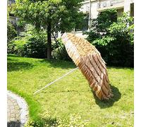 Garden Parasol Umbrella | Diameter 2.4m| Straw Parasol for Patio/Beach/Balcony/Terrace/Party/Fishing |Height 2.3