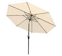 Garden Parasol,Umbrella Outdoor 9.8ft / Waterproof Sun Shade for Beach Pool Patio Umbrellas Round with Winding Crank and Tilt Function