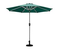 Garden Parasol with Push Button Tilt and Crank 8 Ribs with baseSun Shade Umbrella for Lawn Garden Deck Backyard Pool UV