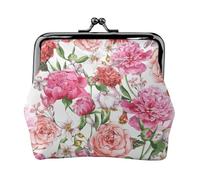 Garden Peony - Cartera ligera minimalista para viajes diarios y aventuras de viaje, Negro, One Size, Art Deco