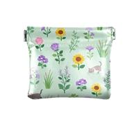 Garden Pets - Monedero de cuero para mujer, práctico monedero para mujeres, niños y niñas
