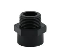 Garden pipe fitting Male Thread Dark Grey Industrial Grade PVC Accessory Garden Irrigation Water Pipe Connectors Tube Joints(32mm 1Inch)