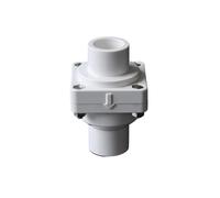 Garden pipe fitting White/Grey 25~110mm UPVC Flap Check Valve Drain Pipe Water Pump reflow Odor Non-Return Valve Connector Garden Irrigation Fittings(White,Inner Dia.90mm) Plumbing Fittings