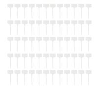 Garden Plant Labels, 100 Pieces Waterproof T Type Nursery Markers, PP Writable Tags for Succulents, Flowers, Vegetables, Orchids, Durable Signs for Indoor Outdoor Use, 14.7x5.5cm