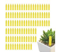 Garden Plant Labels - White Waterproof Plant Tags 100pcs Pot Marker Stakes, Durable Nursery Markers | Seedling Flower Vegetable Labeling Tool for Home Garden Organization Plants