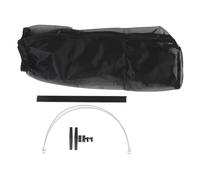 Garden Plant Netting Cover | Transparent Polyester Barrier for Indoor/Outdoor Flowers & Pots | Reusable & Easy Storage, 4 Support Rods Included