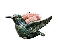 Garden Planter Pots - Resin Hummingbird Decor Plant Pots, Decorative Flower Plant Containers for Balcony Home Garden Yard Pathway Patio Lawn Indoor Outdoor Porch Use, 5.91x2.76x1.97 Inches
