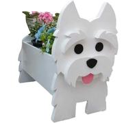 Garden Planters, Cute Dog Cat Animal Shaped Cartoon Flower Planter, Succulent Planter for Living Or Artificial Plants for Home Balcony, Garden Decoration(West Highlands)