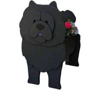 Garden Planters, Cute Dog Cat Animal Shaped Cartoon Flower Planter, Succulent Planter for Living Or Artificial Plants for Home Balcony, Garden Decoration(Chow Chow)