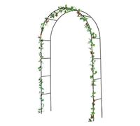Garden Pleasure - Arco para Rosales (Tubo de Acero con Revestimiento de plástico, 40 x 138 x 240 cm), Color Verde Oscuro