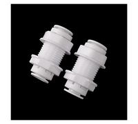 Garden Plumbing 1/4” Quick Access Bulkhead Connector 6.35mm OD Tube Water Connector Reverse Osmosis System Straight Quick Connector 5pcs Plumbing Fittings