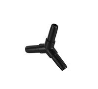 Garden Plumbing 50 Pieces of Three-Way Right Angle 90 Degree Elbow Connector White Black Optional Garden Watering Hose Water Pipe Joint Aquarium Accessories (Color : Black Y Shape)