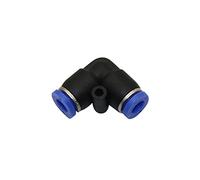 Garden Plumbing 50pcs 6mm L Type Quick Connecting 90 Degree Butt Quick Connectors Pneumatic Pipe Fittings Low Pressure Mist Cooling Nozzle Tool (Diameter : 6mm)