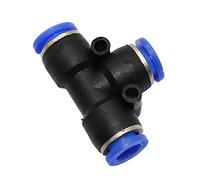 Garden Plumbing 8mm Slip Lock Quick Connectors Tees Elbow Straight Cross Garden Water Connector Low Pressure Mist Cooling Reptile Fogger Tool (Color : Tee Connector, Diameter : 8mm)