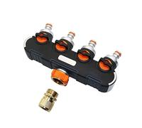 Garden Plumbing Garden 4-Ways Hose Splitters Valve with Brass Quick Connector Outdoor Faucet Irrigation Wash Car Tools 1 Set (Color : Colourful)