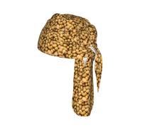 Garden Potatoes - Gorra de ciclismo con estampado de papas de jardín, elástica, para yoga, correr, uso diario, unisex, transpirable