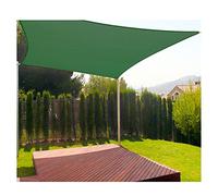 Garden Rectangle Sun Shade Sail, Canopy Waterproof Sunshade Cover Awning 90% UV Block with Rope for Outdoor Patio Balcony Gazebo Beach - Dark Green