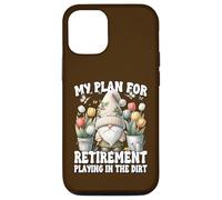 Garden Retirement Gnome For Retired Dad Playing In The Dirt Carcasa para iPhone 12/12 Pro