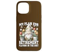 Garden Retirement Gnome For Retired Dad Playing In The Dirt Carcasa para iPhone 15